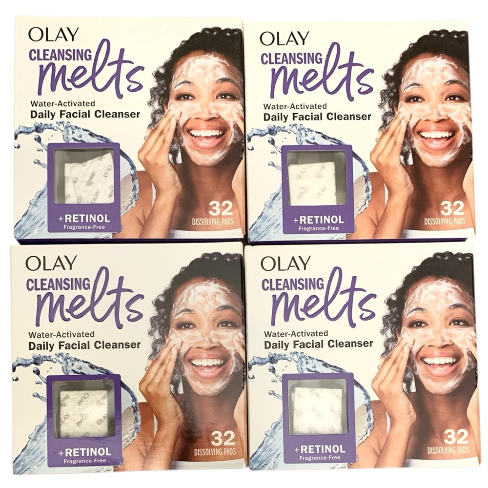 Olay Cleansing Melts Retinol Water-Activated Daily Facial Cleanser (Bundle of 4) - Picture 4 of 4